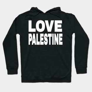 LOVE PALESTINE - White - Front Hoodie